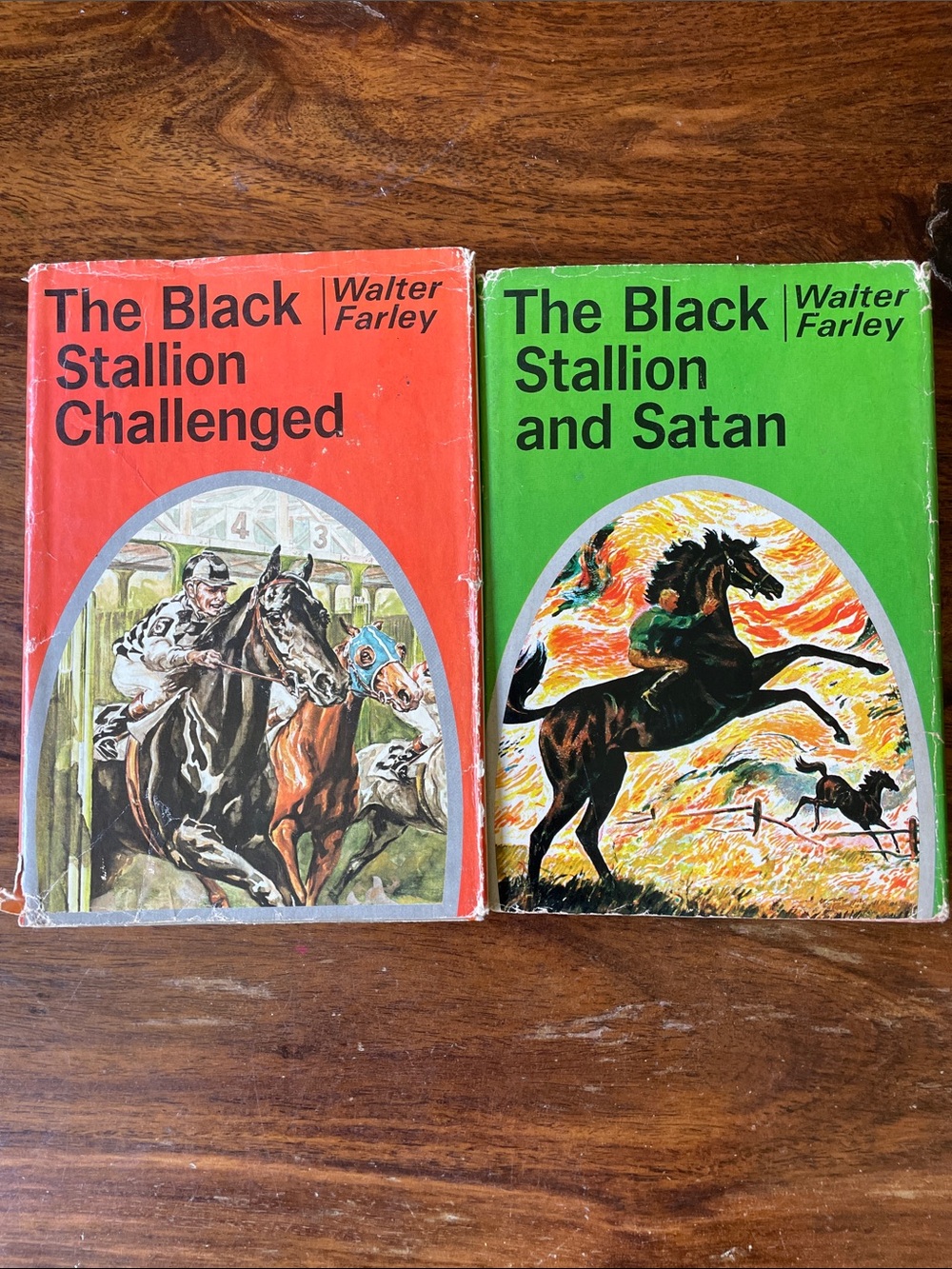 2 The Black Stallion Vintage Hardcover Books by Walter Farley w/ dust jackets